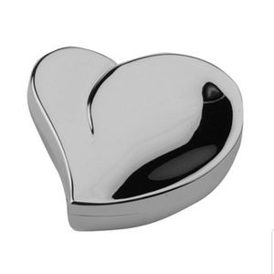 Silver Safekeeper Heart Shaped Jewelry Box Greiner